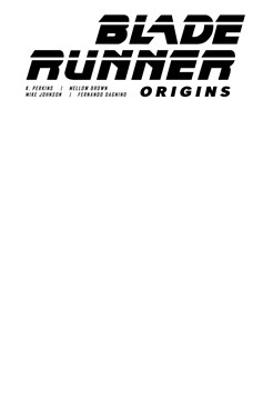 Blade Runner Origins #1 Cover F Blank Sketch