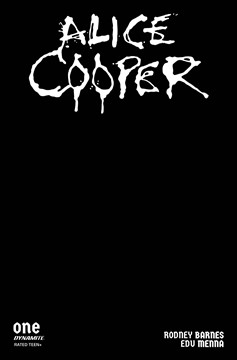 Alice Cooper #1 Cover M Last Call Black Blank Authentix