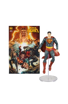 Black Adam Superman Page Punchers 7-Inch Scale Action Figure With Black Adam Comic Book