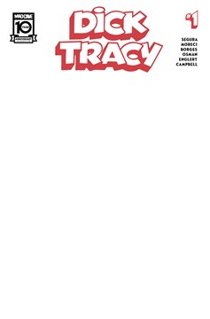 Dick Tracy #1 Cover D Blank Sketch Variant