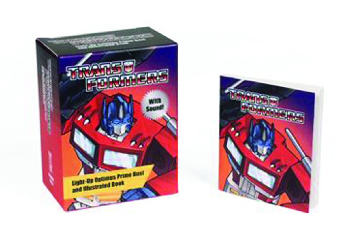 Transformers Light-Up Optimus Prime Bust & Book
