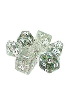 Old School 7 Piece Dnd Rpg Dice Set Particles - Happy New Year!