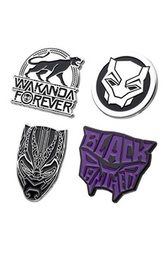 Black Panther 4-Pack Enamel Pin Set