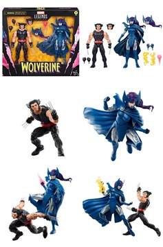 Marvel Legends Wolverine And Psylocke, Wolverine 50th Anniversary 2-Pack