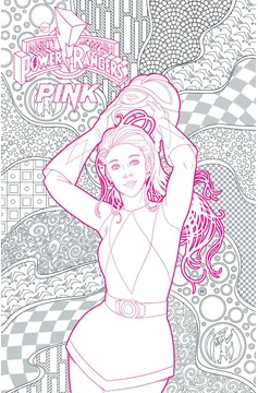 Power Rangers Pink #1 Unlock Coloring Book Variant