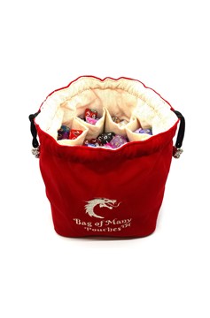 Bag of Many Pouches RPG Dnd Dice Bag Red