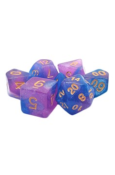 Old School 7 Piece Dnd Rpg Dice Set: Galaxy - Space Odyssey