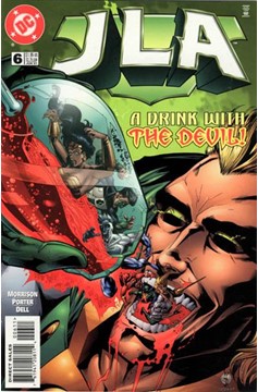 JLA #6 [Direct Sales]-Very Fine (7.5 – 9) [1St App. of Zauriel]