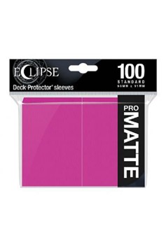 Ultra Pro: Eclipse Matte Standard Sleeves (100 count ) - Hot Pink
