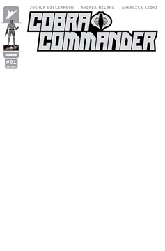 Cobra Commander #1 Cover G Blank Sketch Variant (Of 5)