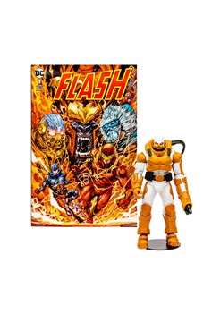 The Flash Heatwave Page Punchers 7-Inch Scale Action Figure with The Flash Comic Book