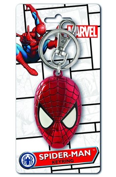 Spider-Man Head Color Pewter Keyring
