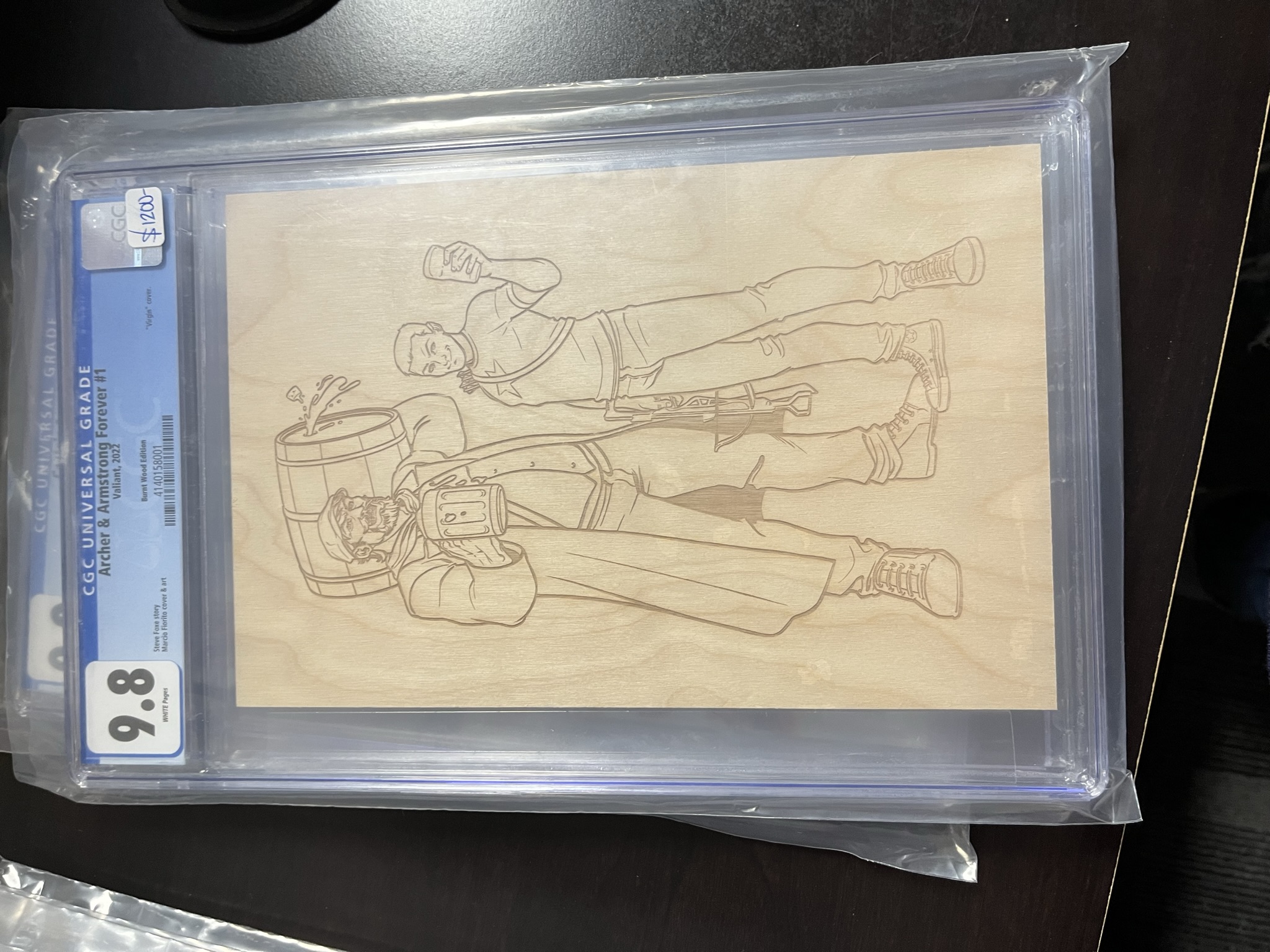 Archer & Armstrong Forever #1 CGC 9.8 Wood Burnt Cover 