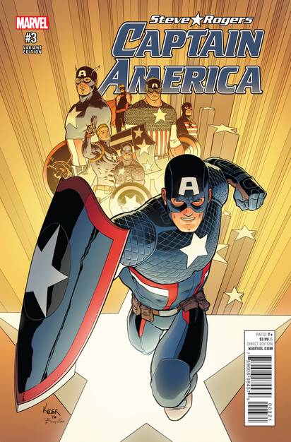 Captain America Steve Rogers #3 (Kuder Variant) (2016)