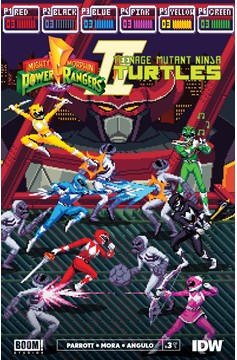 Mighty Morphin Power Rangers Teenage Mutant Ninja Turtles II #3 Cover C Mighty Morphin Power Rangers Variant Sanches (Of 5)