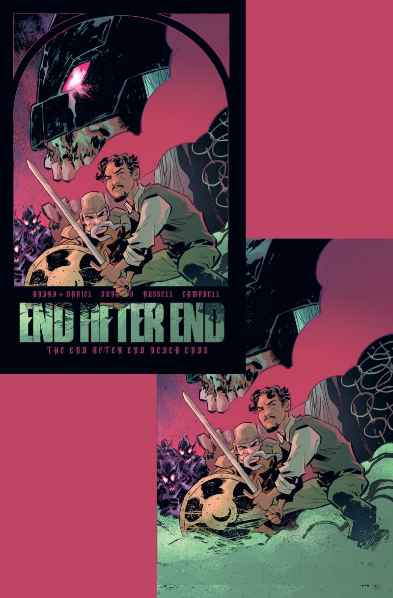 End After End #1 Cape & Cowl Comics Exclusive Justin Greenwood Variant Combo Pack