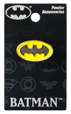 Batman Symbol Colored Pewter Lapel Pin
