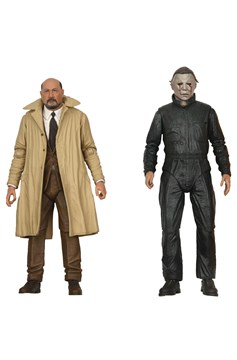 Halloween 2 Michael Myers & Dr Loomis 7 Inch Action Figure 2pk