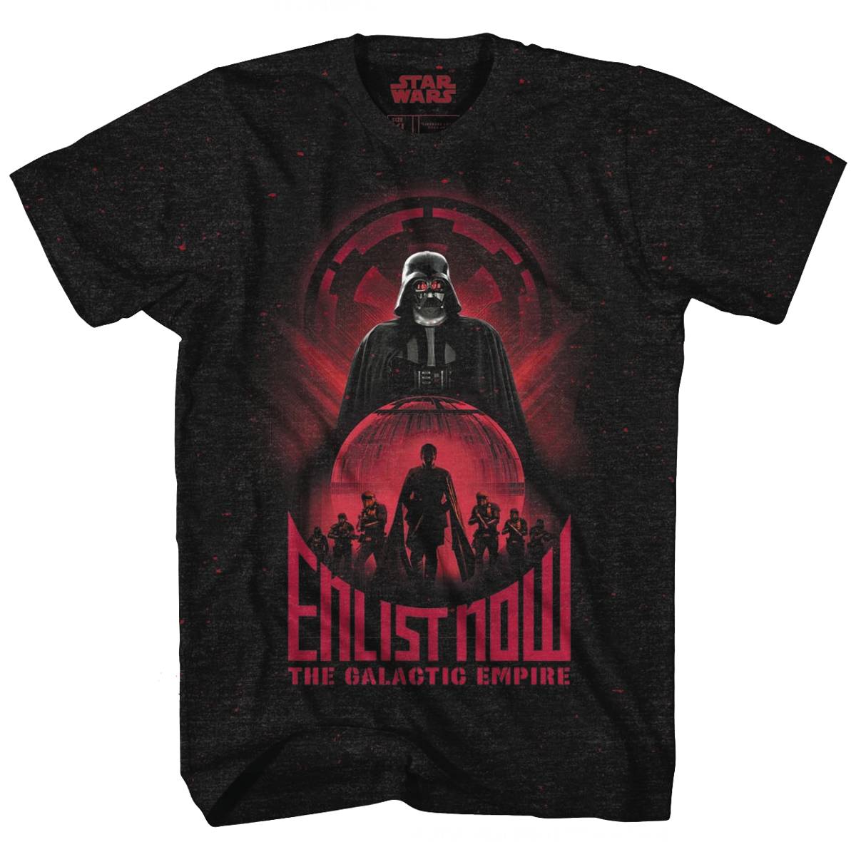 Star Wars Enlist Gid Blk/red Confetti T-Shirt Small
