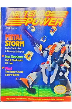 Nintendo Power Volume 22 Metal Storm With Poster