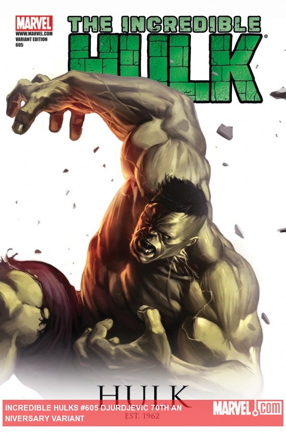 Incredible Hulks #605 (Djurdjevic 70th Anniversary Variant) (2009)