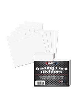 BCW Supplies: Card Divider - Horizontal White 10Ct