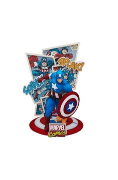 Marvel 60th Ds-086 Captain America D-Stage Series 6in Px Statue