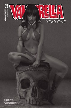 Vampirella Year One #5 Cover S 7 Copy Last Call Incentive Celina Black & White