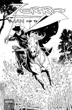 Zorro Man of the Dead #2 Cover D 1 for 10 Incentive Daniel Bw (Mature) (Of 4)