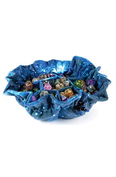 Velvet Dice Bag With Compartments: Galaxy