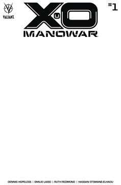 X-O Manowar #1 Cover E Blank Variant (2020)