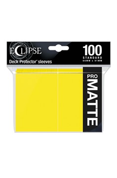 Ultra Pro: Eclipse Matte Standard Sleeves (100 count ) - Lemon Yellow