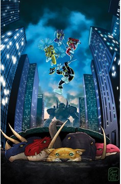 Mighty Morphin Power Rangers Teenage Mutant Ninja Turtles II #5 Cover H 1 for 25 Incentive Cardstock (Of 5)