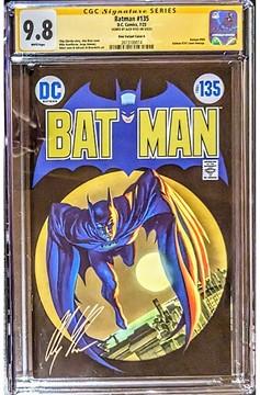Batman Volume 3 #135 (Legacy #900) Graded 9.8 Cgc Signature Series The Bat Signal Variant Signed By 