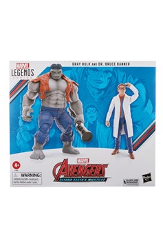 Avengers 60th Anniversary Legacy Grey Hulk / Banner 6-inch Action Figure 2-pack Case