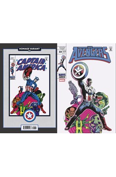 Avengers #22 Mike Walsh Captain America Sam Wilson Homage Variant