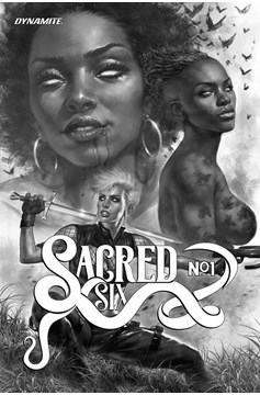 Sacred Six #1 1 for 25 Parrillo Black & White Incentive