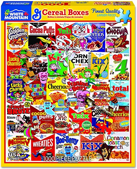 Cereal Boxes 1000 Piece Jigsaw Puzzle