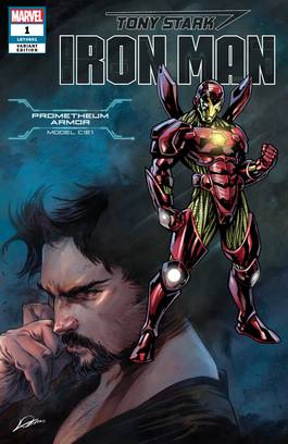 Tony Stark Iron Man #1 Heroes Reborn Armor Variant (2018)