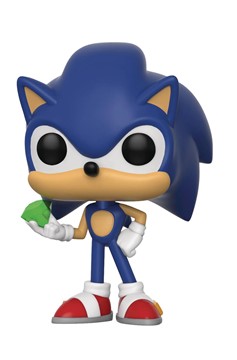 Pop Sonic the Hedgehog Sonic W/emerald Vinyl Figure