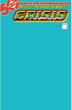 Crisis on Infinite Earth Facsimile Edition #4 Facsimile Edition Cover C Blank Variant