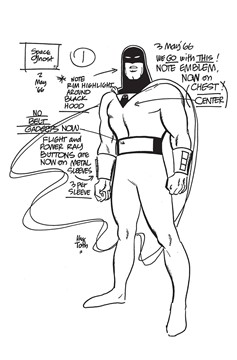 Space Ghost #1 Cover U Last Call Toth Model Sheet