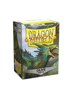 Dragon Shield Sleeves: Matte Olive (Box of 100)