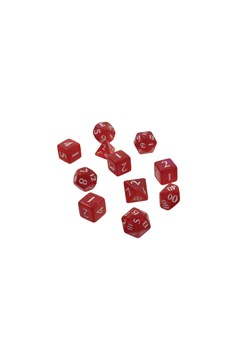 Eclipse Poly 11 Dice Set Apple Red