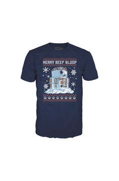 Boxed Tee Star Wars Holiday R2D2 Snowman T-Shirt L 