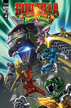 Godzilla Vs. The Mighty Morphin Power Rangers II #4 Cover Frank 1 for 10 Incentive Variant