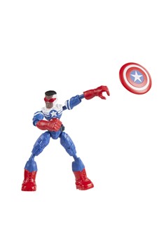 Marvel Bend-Ems Captain America Action Figure 