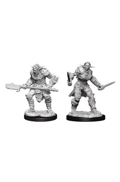 Dungeons & Dragons Nolzur`s Marvelous Unpainted Miniatures W15 Bugbear Barbarian Male & Rogue Female