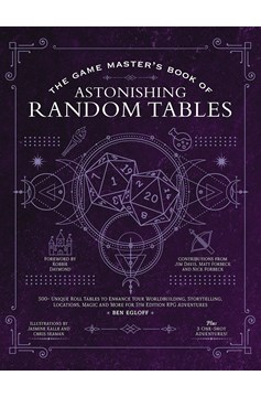 Game Masters Book Random Tables 5th Edition RPG Adventure Hardcover