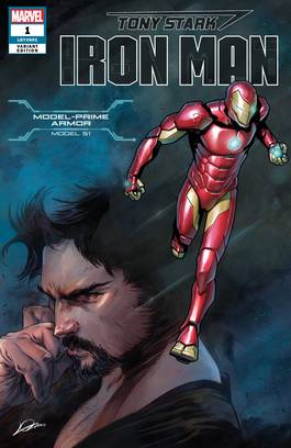 Tony Stark Iron Man #1 Marquez Armor Variant Alexander Lozano, Valerio Schiti (2018)